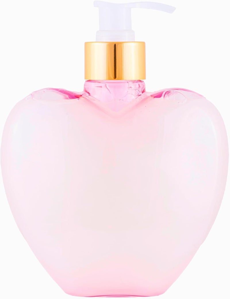 simple pleasures Novelty Decor Plastic Hand Soap Dispenser: Shaped Bottle with Scented Liquid Soap - Decorative Hand Pump Refillable Soap Dispenser for Kitchen and Bathroom (Heart) - 500ML - Image 3